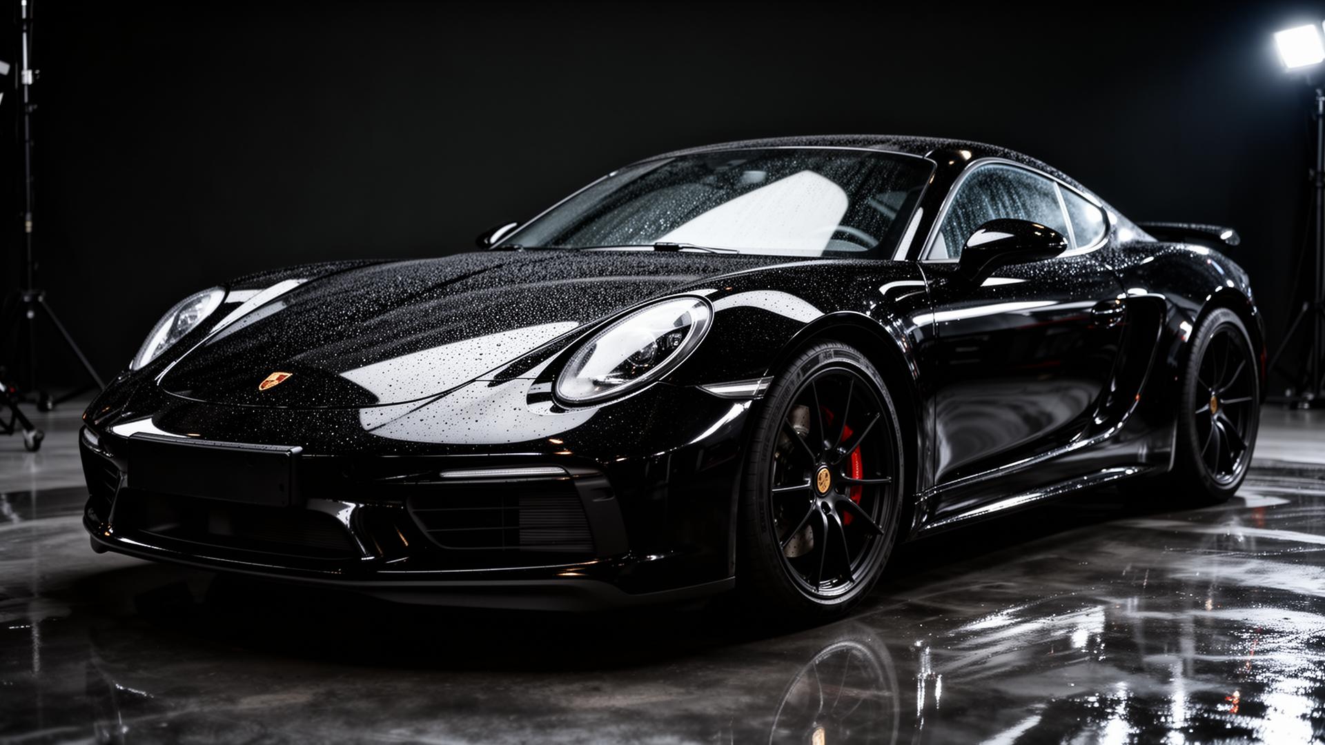 Hochglanz polierter Sportwagen nach Premium Detailing